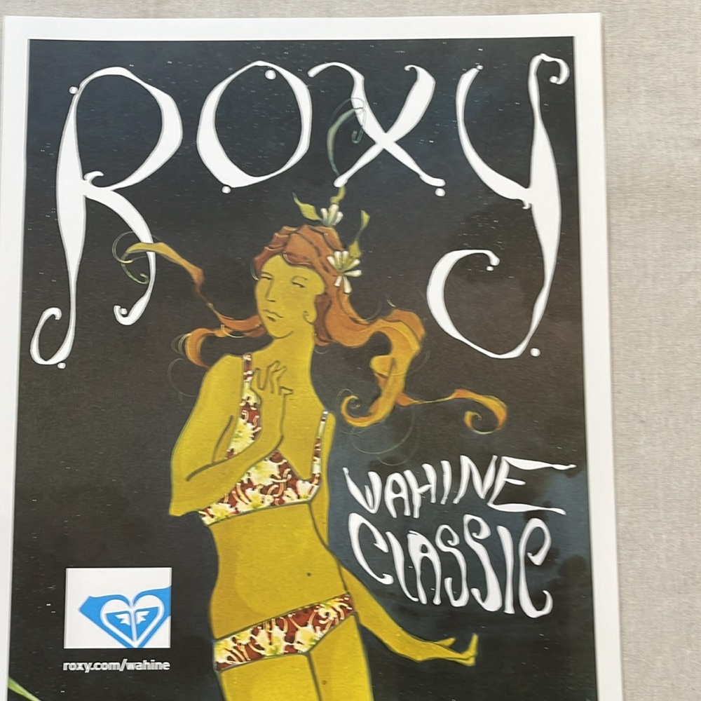 Roxy surf contest poster